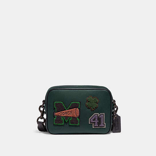 CG145 - Flight Bag 19 With Varsity Patches Forest Multi