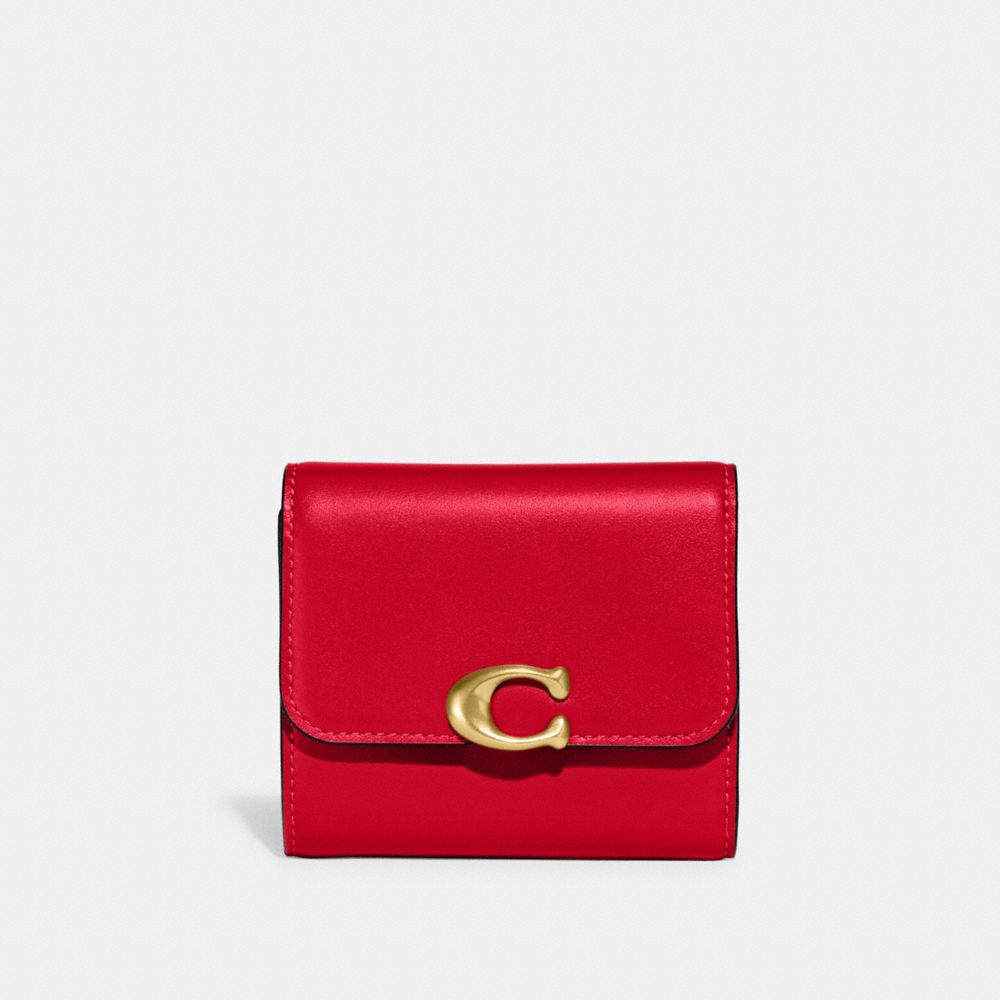 COACH CG184 Bandit Wallet Brass/Bold Red