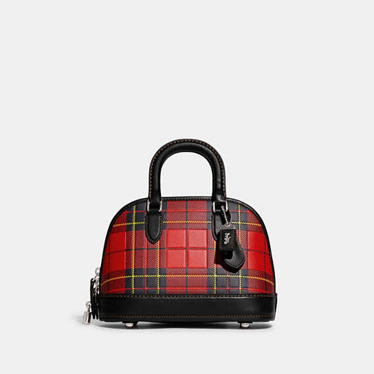 CG194 - Revel Bag 24 With Plaid Print Silver/Sport Red Multi
