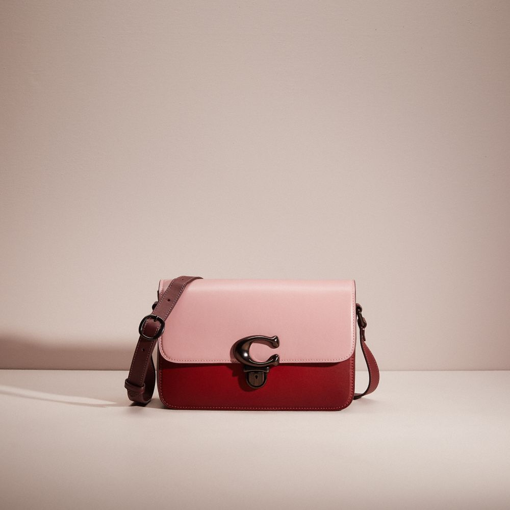 CG235 - Restored Studio Shoulder Bag In Colorblock Pewter/Pink Multi