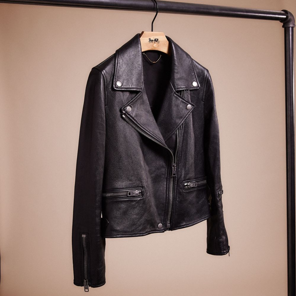 CG467 - Restored Leather Biker Black