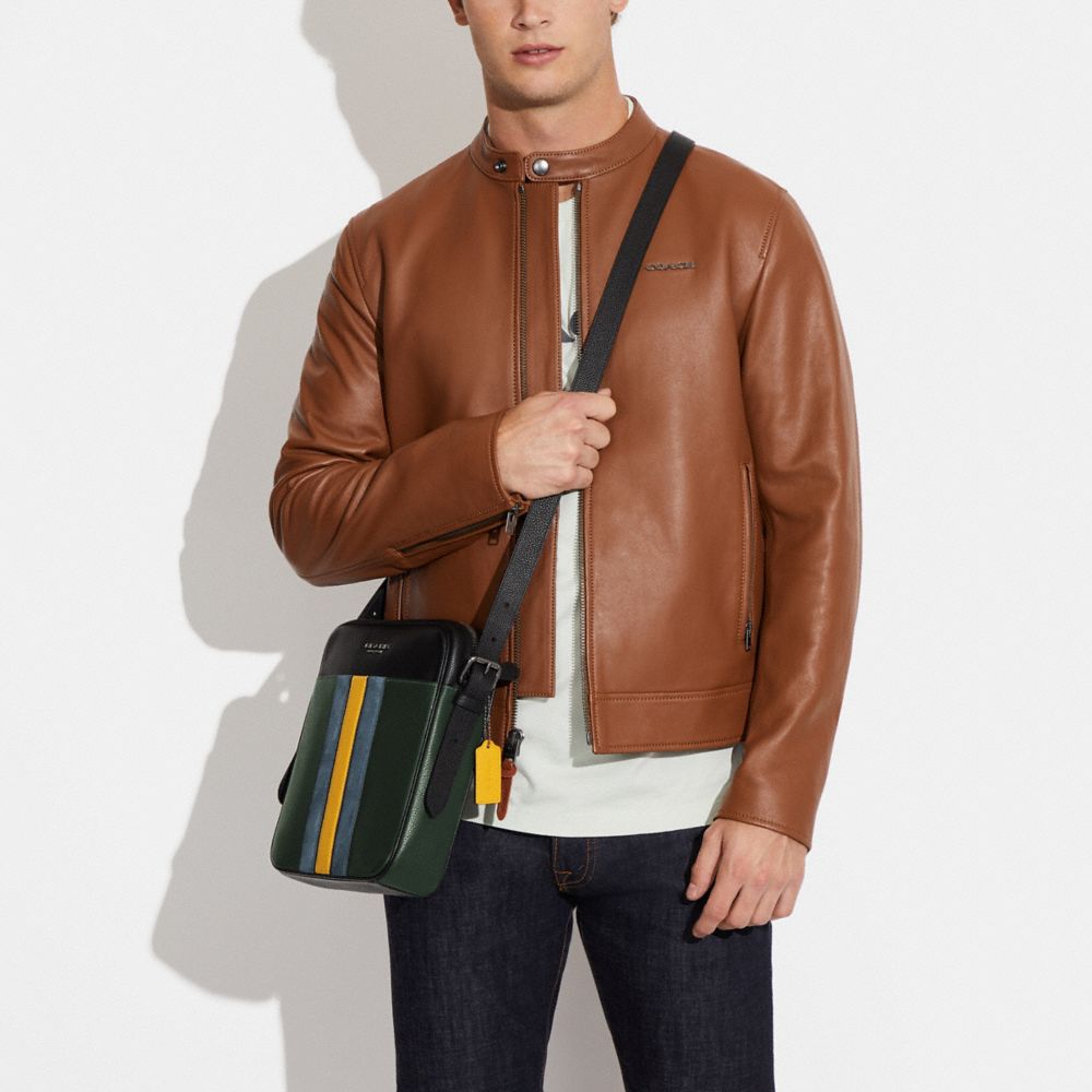 HUDSON CROSSBODY 21 WITH VARSITY STRIPE