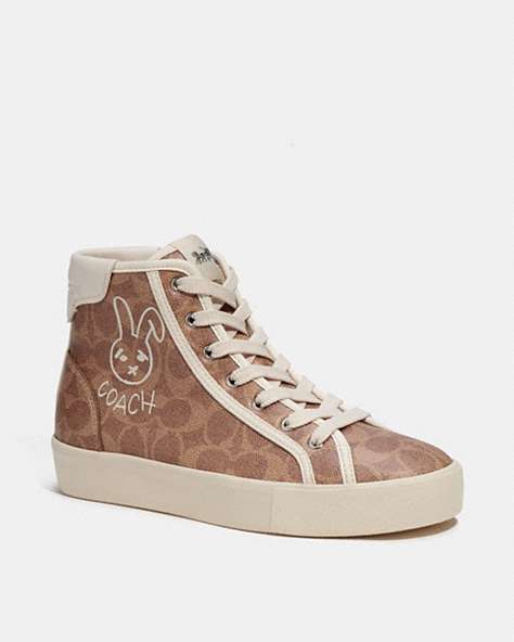 LUNAR NEW YEAR CITYSOLE HIGH TOP PLATFORM SNEAKER IN SIGNATURE CANVAS WITH RABBIT