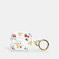 COACH CG571 Airpods 3 Rd Generation Case With Wildflower Floral Print CLEAR/RED