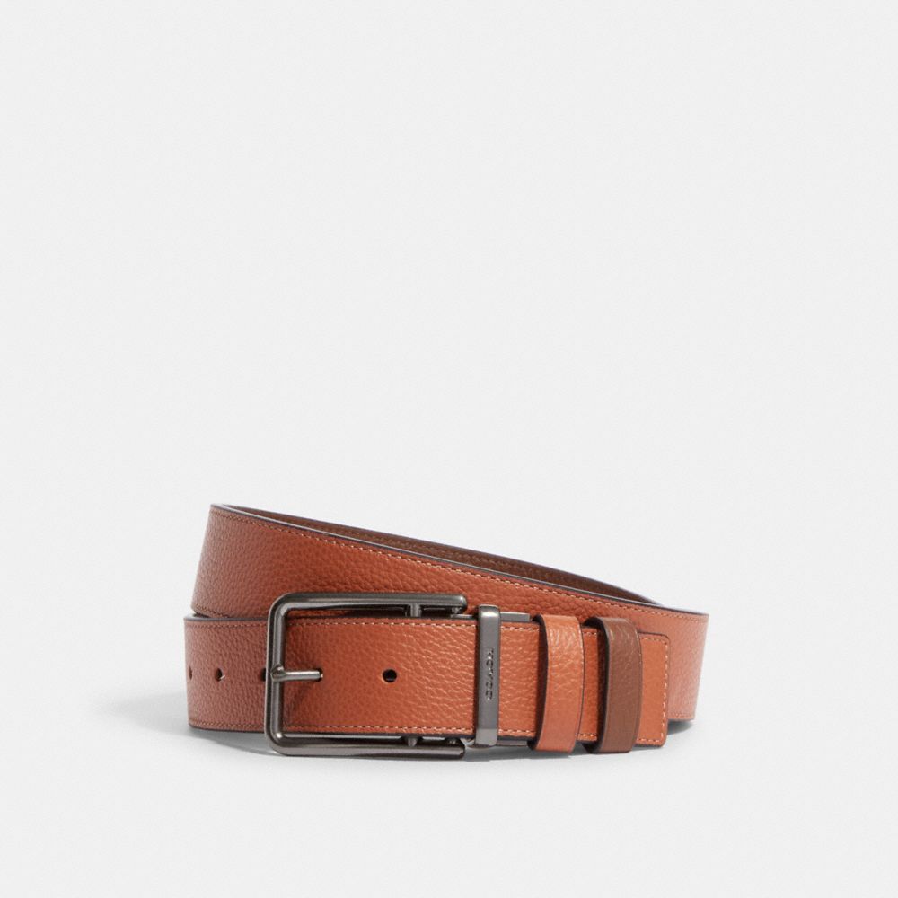 COACH®  Double Bar Buckle Cut To Size Reversible Belt, 38 Mm