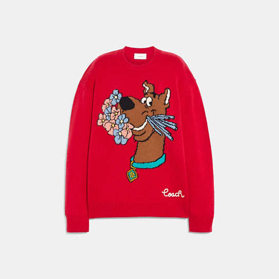 CG606 - Coach | Scooby Doo! Crewneck Sweater Red