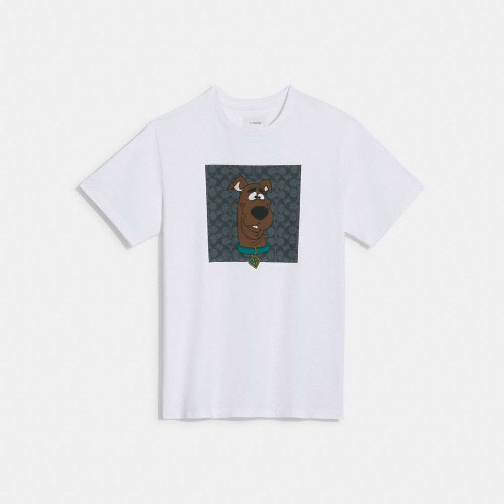 COACH CG610 Coach | Scooby Doo! Signature T Shirt White/Black