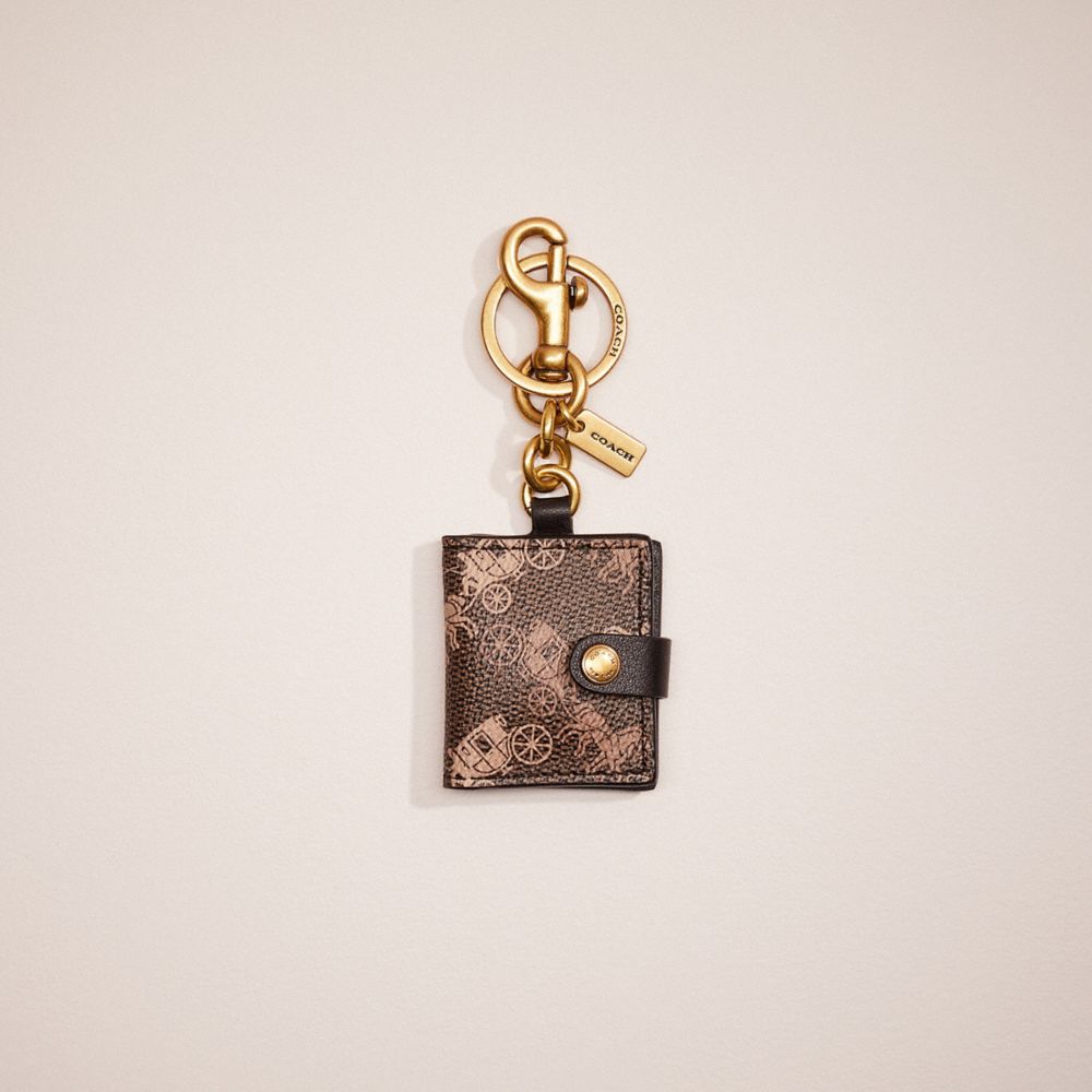 CG620 - Remade Picture Frame Bag Charm FLORAL