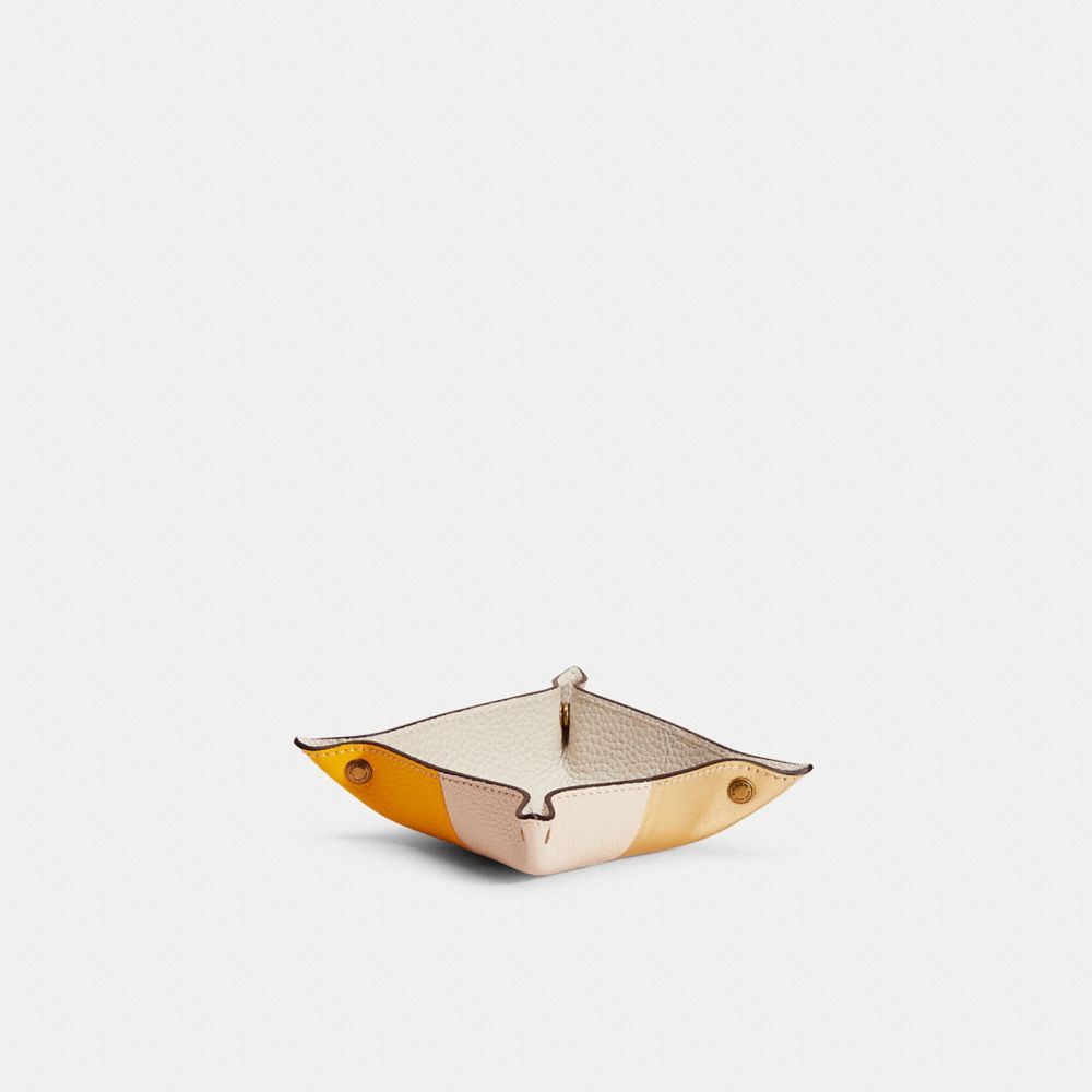 CG623 - Remade Colorblock Small Valet Tray GREEN MULTI