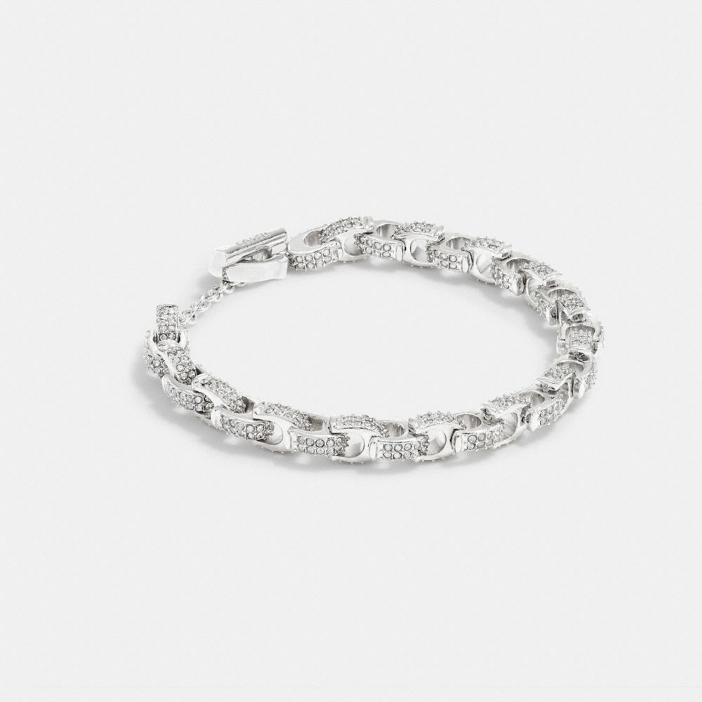 CG680 - Pavé Signature Chain Bracelet Silver & clear