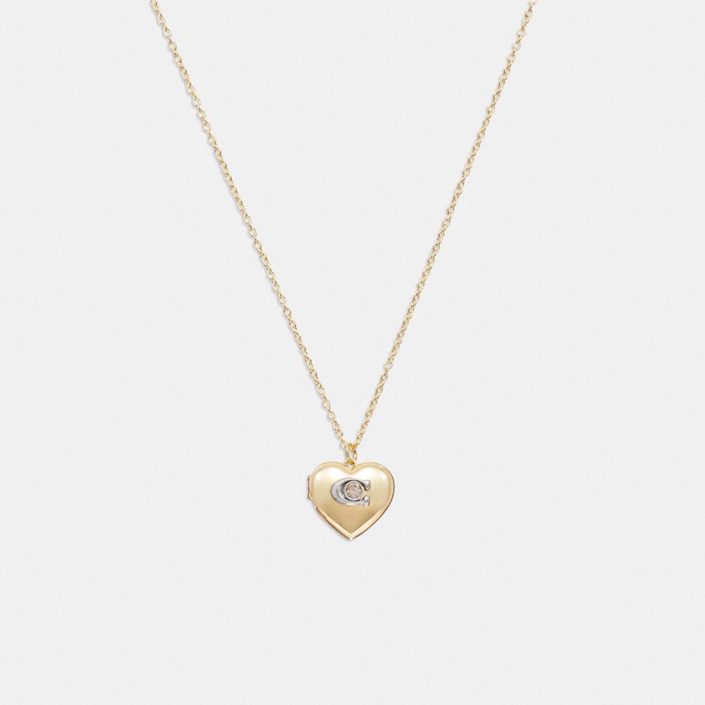CG682 - Signature Heart Pendant Necklace Gold