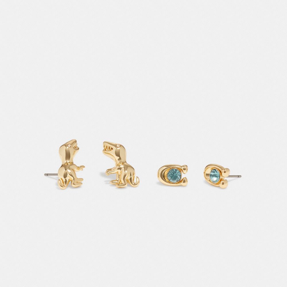CG684 - Rexy Signature Stud Earrings Set Gold