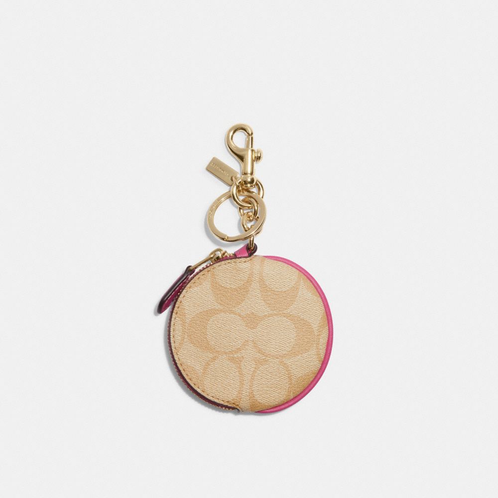 Coach Circular Coin Pouch Bag Charm