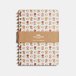COACH CG764 Notebook With Badlands Floral Print CHALK MULTI