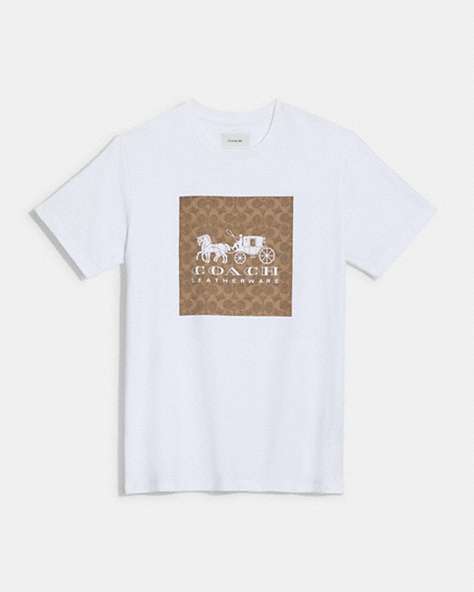SIGNATURE HORSE AND CARRIAGE T-SHIRT IN ORGANIC COTTON