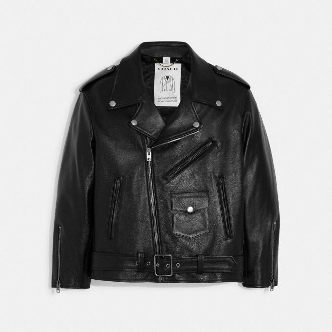 COACH Official Site Official page | OVERSIZED LEATHER BIKER JACKET