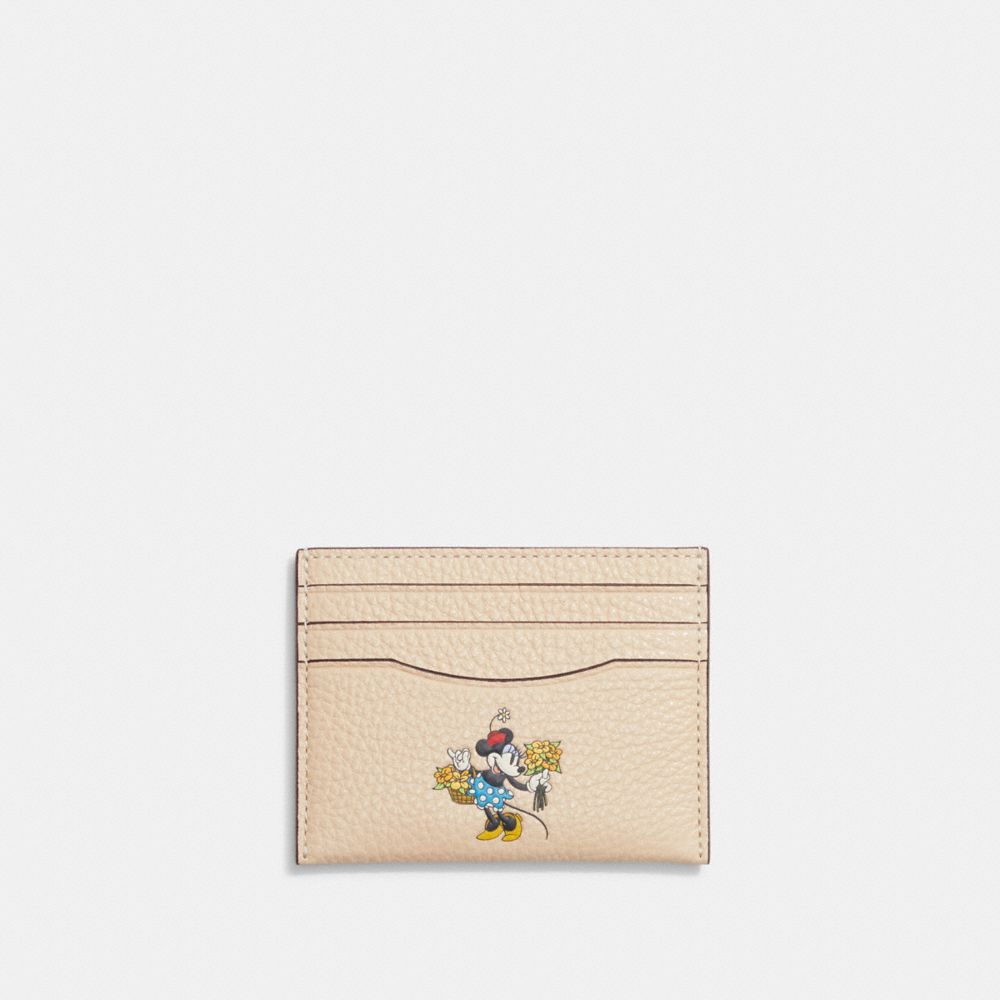 DISNEY X COACH CARD CASE IN REGENERATIVE LEATHER