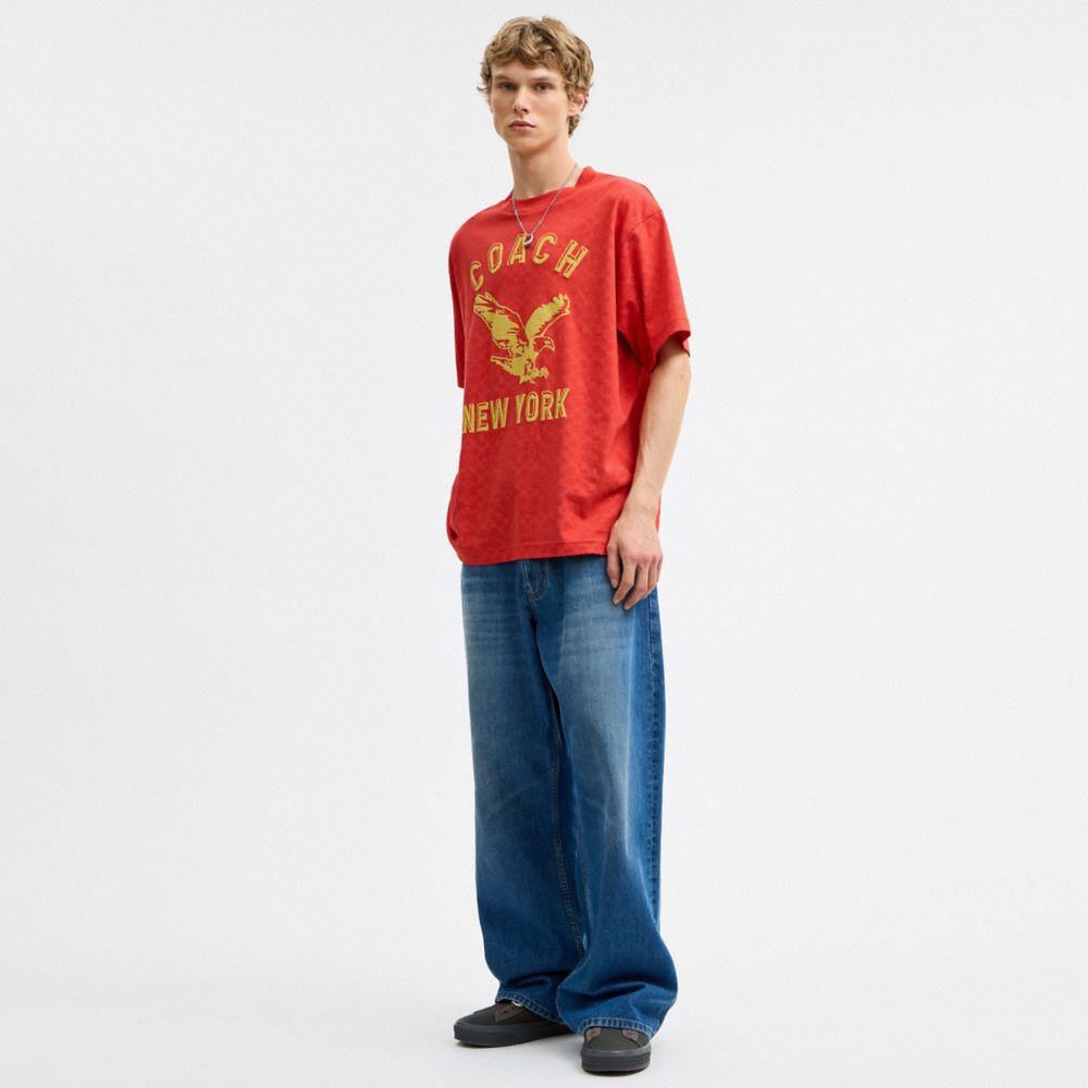 EAGLE SHORT SLEEVE RELAXED T-SHIRT IN ORGANIC COTTON