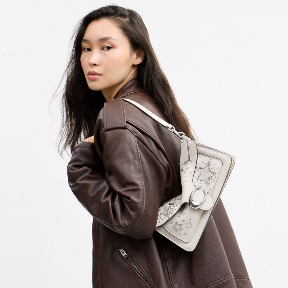 TABBY SHOULDER BAG 26 WITH CELESTIAL EMBROIDERY