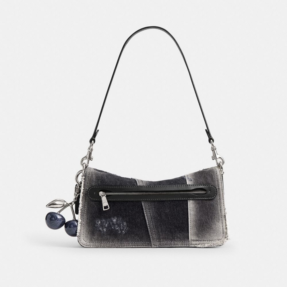 TABBY SHOULDER BAG 26 WITH PATCHWORK AND CHERRY CHARM