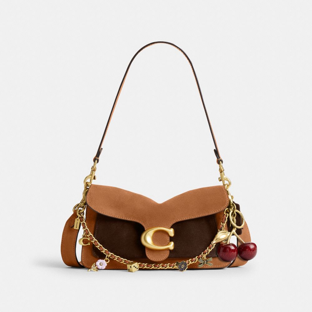 TABBY SHOULDER BAG 26 IN COLORBLOCK WITH MOTIF CHAIN