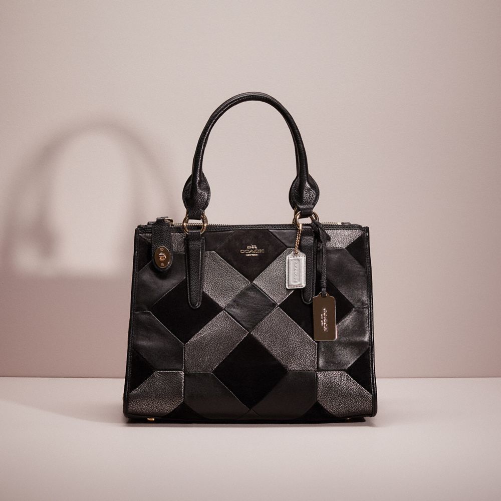 CH021 - Restored Crosby Carryall With Patchwork Light Gold/Black