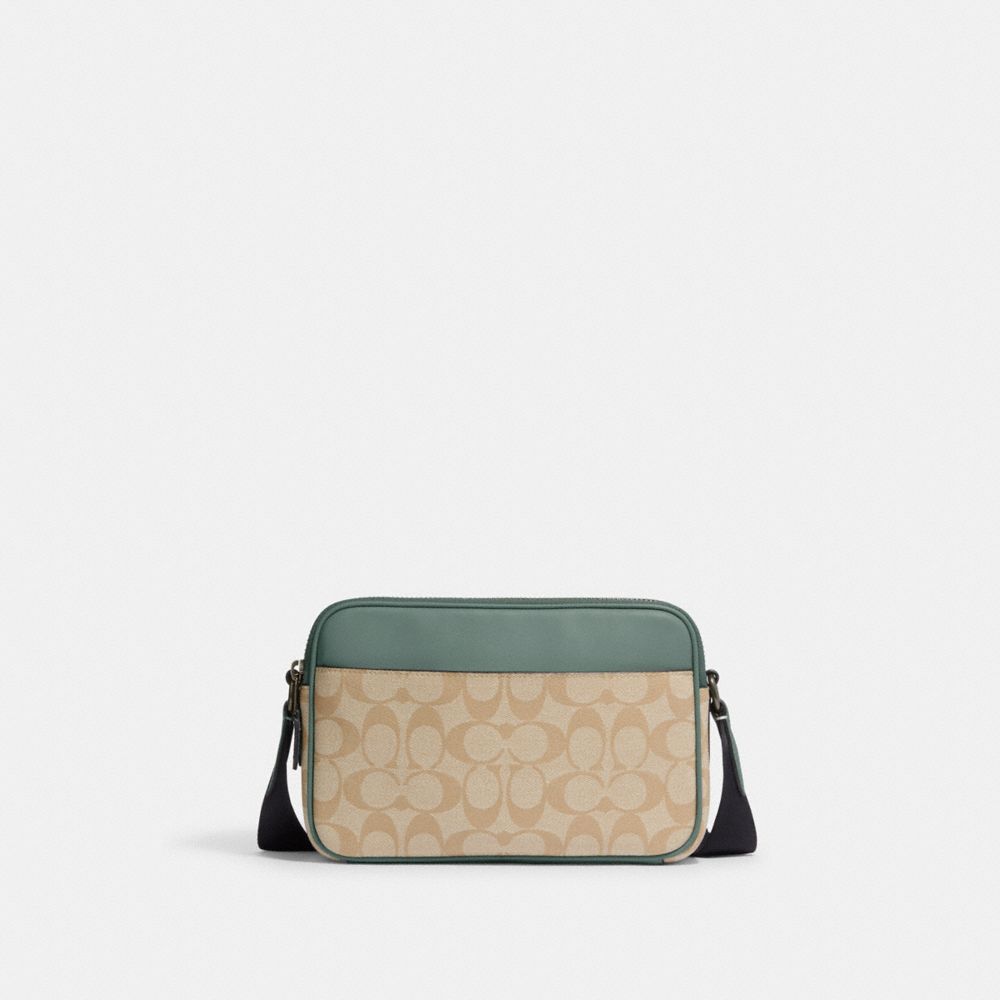 GRAHAM CROSSBODY IN COLORBLOCK SIGNATURE CANVAS