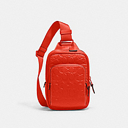 Track Pack 14 In Signature Leather - CH072 - 1 J/Red Orange