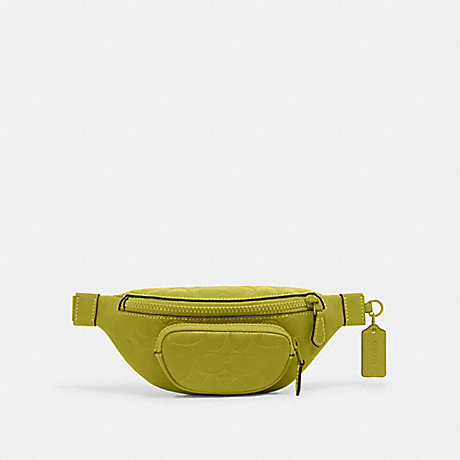 COACH CH073 Sprint Belt Bag 24 N Signature Leather 1-J/Chartreuse