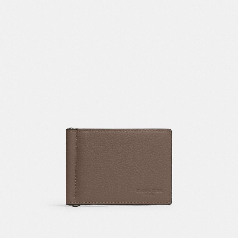 Slim Money Clip Billfold Wallet - CH090 - Qb/Dark Stone