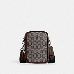 Stanton Crossbody In Signature Jacquard - CH097 - Sv/Oak/Maple