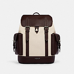 Hudson Backpack - CH114 - Black Antique Nickel/Natural/Dark Teak