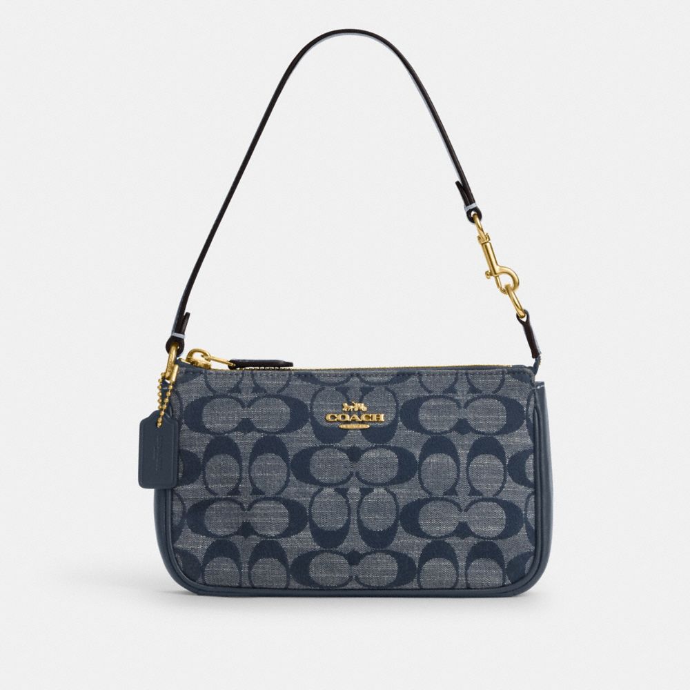 COACH CH149 Nolita 19 In Signature Chambray GOLD/DENIM MULTI