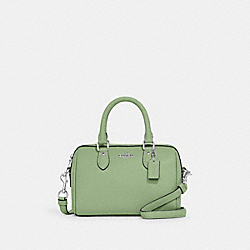 COACH CH157 Mini Rowan Crossbody SILVER/PALE PISTACHIO