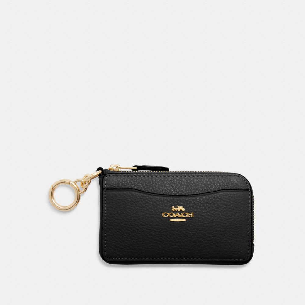 COACH CH162 Multifunction Card Case GOLD/BLACK