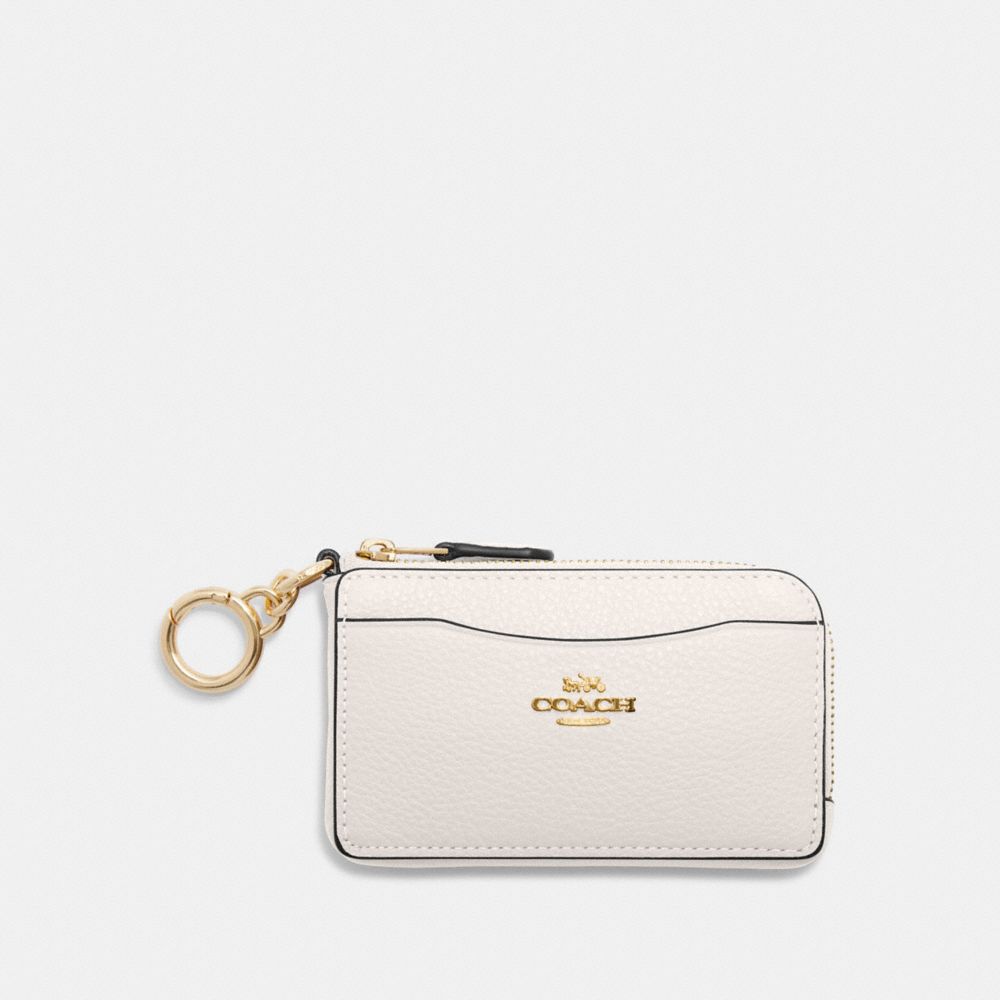 COACH CH162 Multifunction Card Case GOLD/CHALK