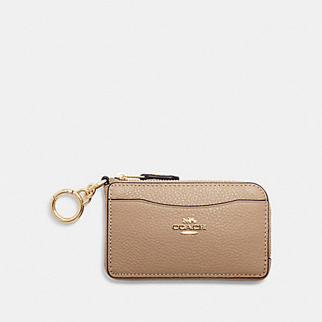 COACH CH162 Multifunction Card Case Gold/Taupe