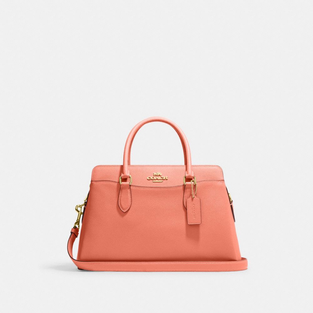 COACH CH172 Darcie Carryall GOLD/LIGHT CORAL