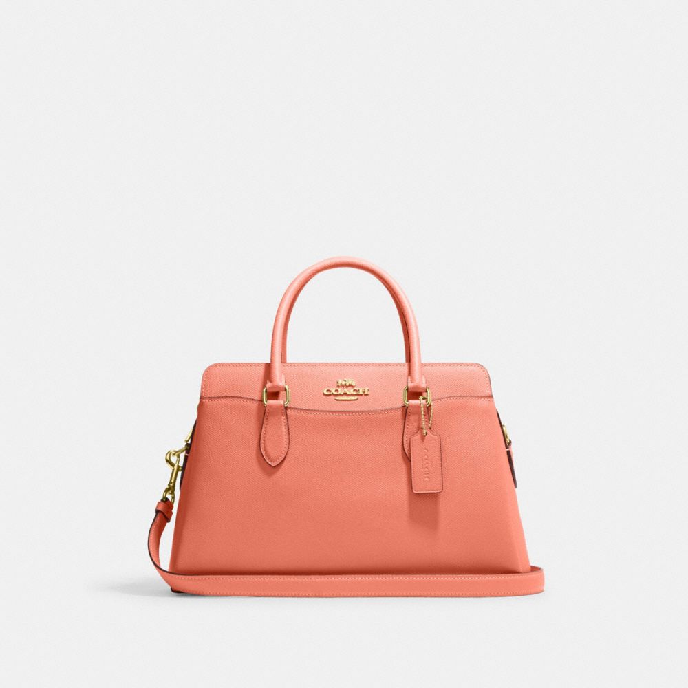 COACH CH172 Darcie Carryall Gold/Light Coral