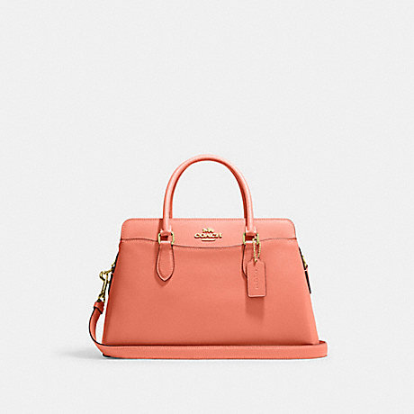 COACH CH172 Darcie Carryall Gold/Light-Coral