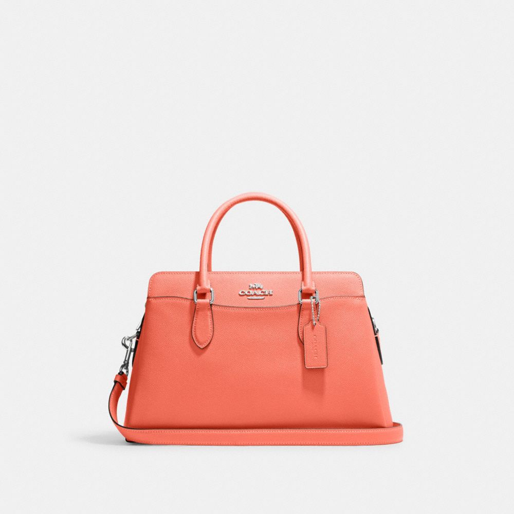 COACH CH172 Darcie Carryall SILVER/TANGERINE