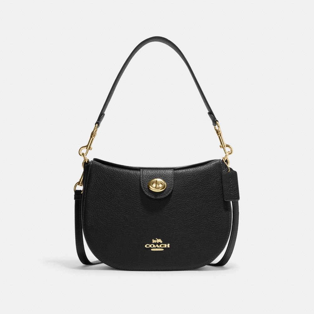 COACH CH196 Ella Hobo GOLD/BLACK