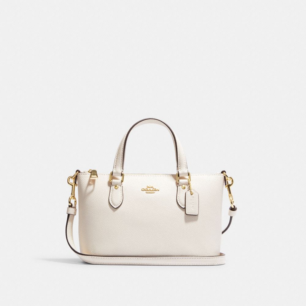 COACH CH198 Mini Gallery Crossbody GOLD/CHALK