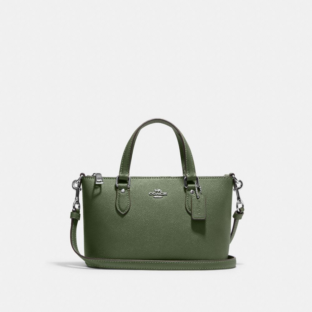 COACH CH198 Mini Gallery Crossbody Silver/Dark Sage