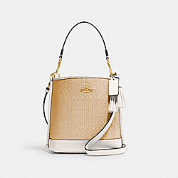 COACH CH208 Mollie Bucket Bag 22 GOLD/CHALK MULTI