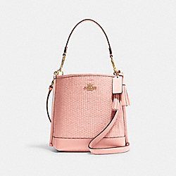 COACH CH208 Mollie Bucket Bag 22 GOLD/SHELL PINK MULTI