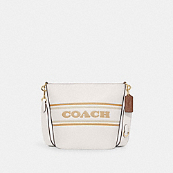 Logan Duffle With Coach Stripe - CH248 - Gold/Chalk Multi