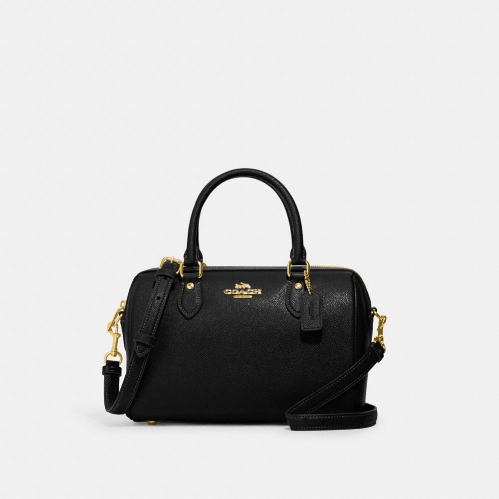 COACH CH282 Rowan Satchel GOLD/BLACK