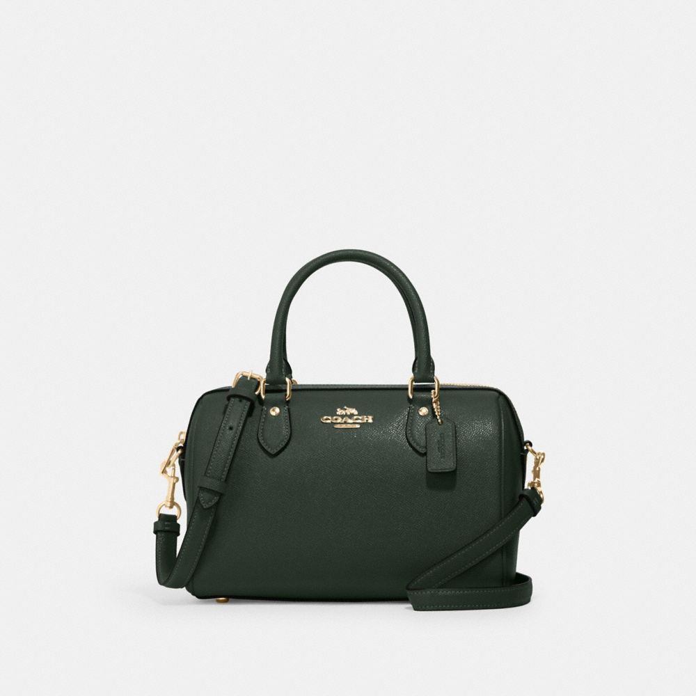 COACH CH282 Rowan Satchel GOLD/AMAZON GREEN