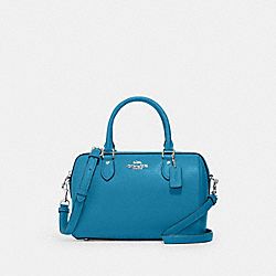 COACH CH282 Rowan Satchel SILVER/ELECTRIC BLUE